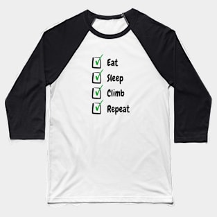 Climber checklist climbing design Baseball T-Shirt